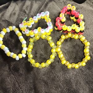 Colorful Beaded Kids Bracelets Set